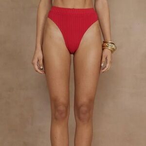 NEW Runaway the Label Bella High Waisted Brief Pink XL